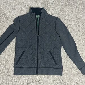 Ralph Lauren Gray Quilted Full-Zip Jacket